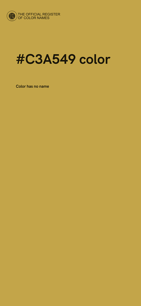 #C3A549 color image