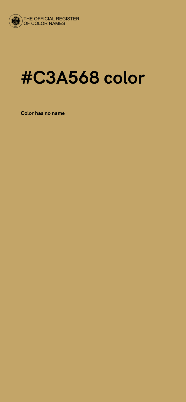 #C3A568 color image