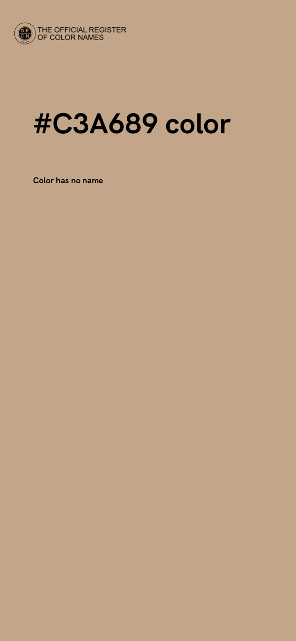 #C3A689 color image