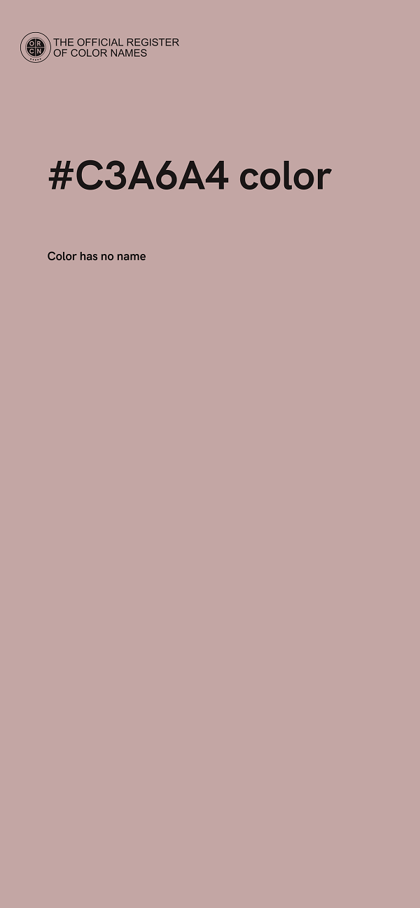 #C3A6A4 color image