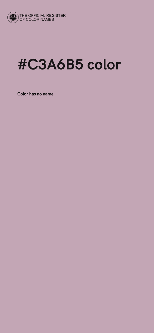 #C3A6B5 color image