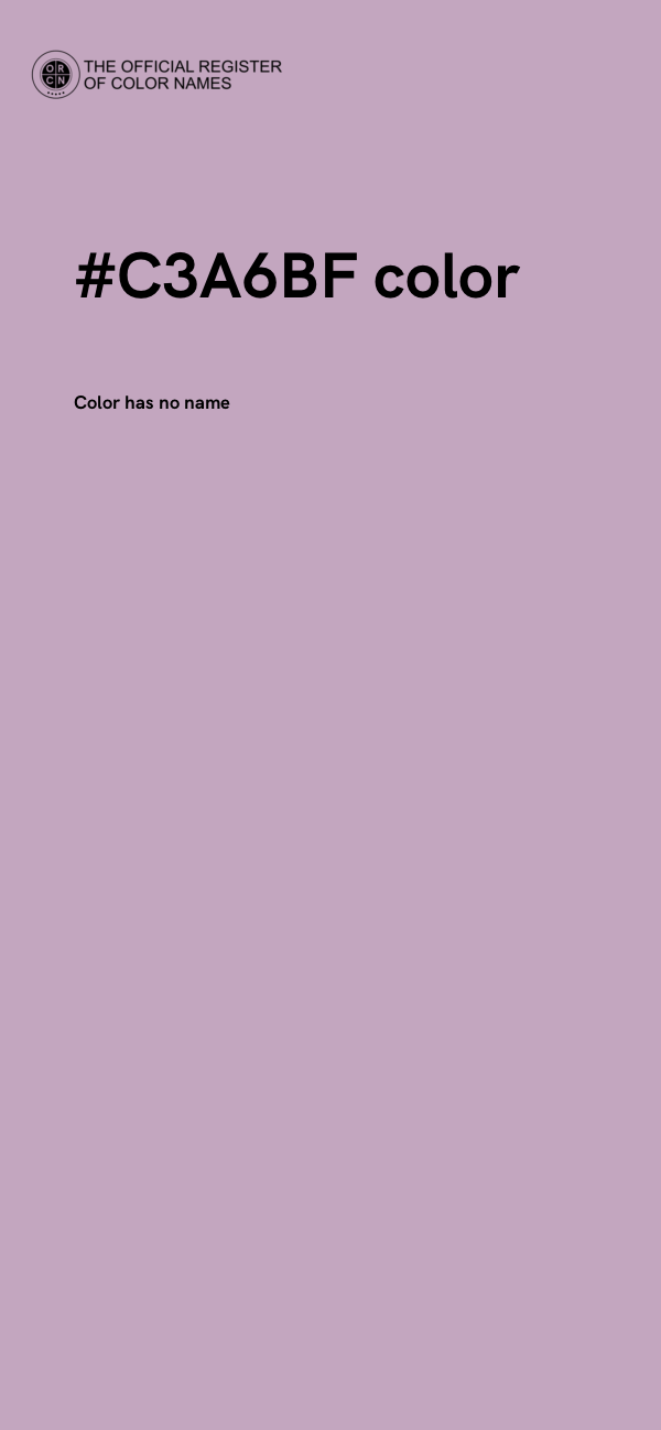 #C3A6BF color image