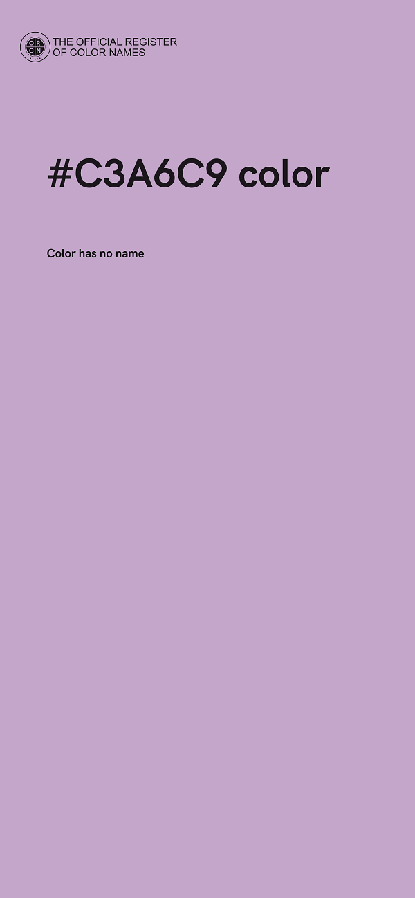 #C3A6C9 color image