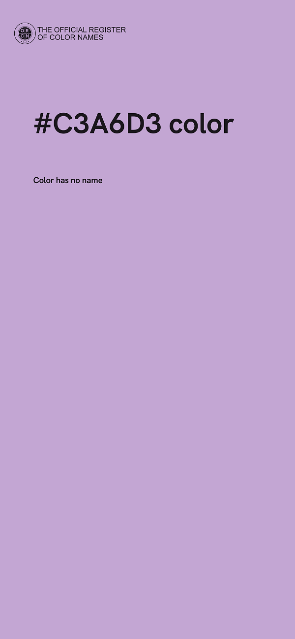 #C3A6D3 color image