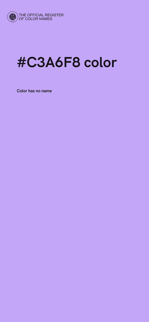 #C3A6F8 color image