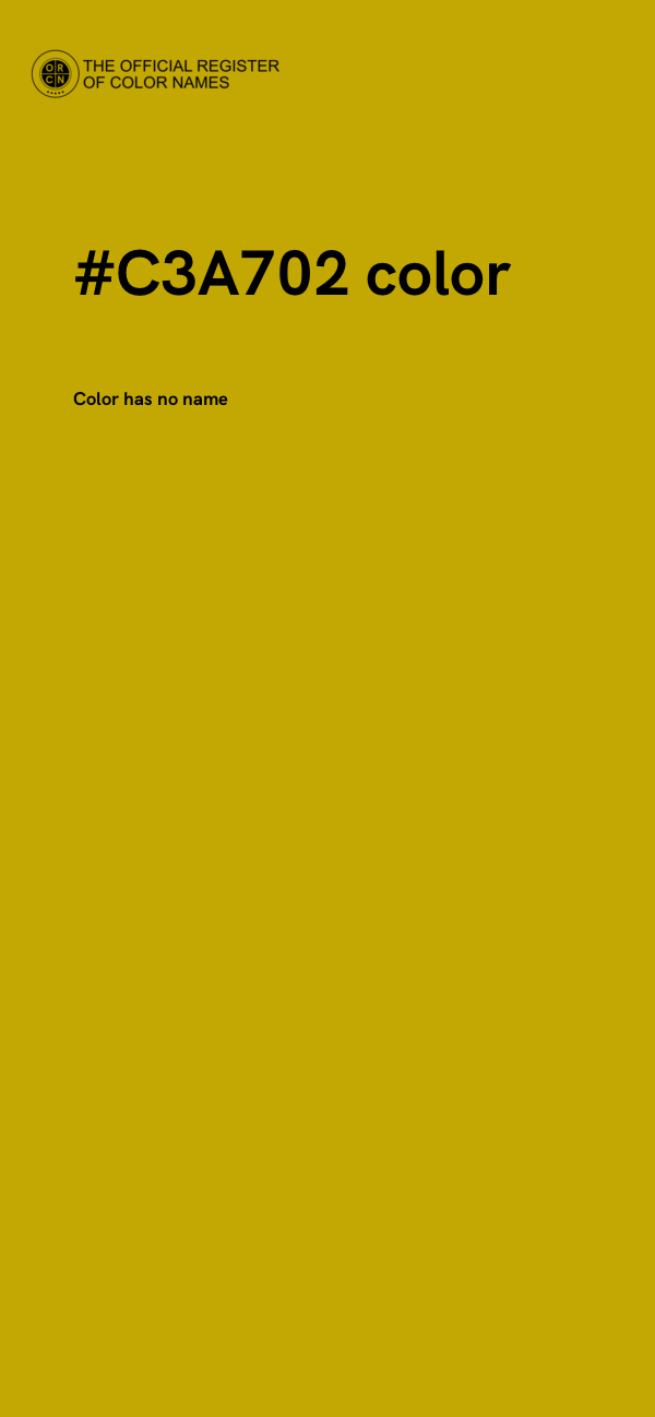 #C3A702 color image