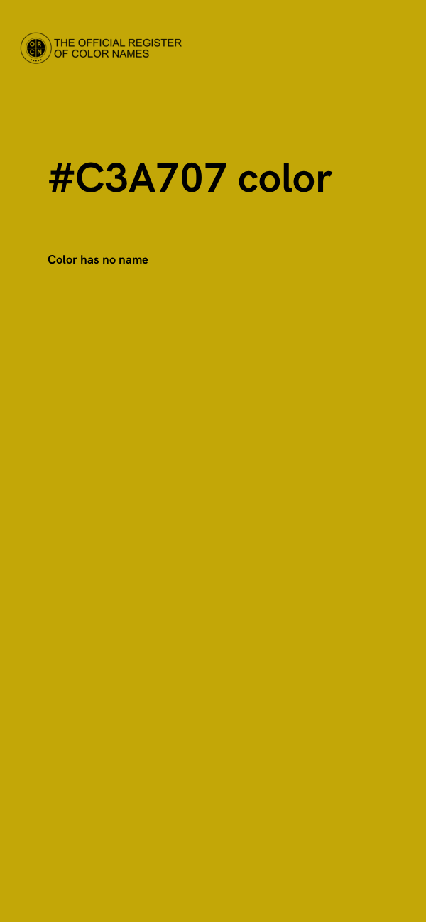 #C3A707 color image