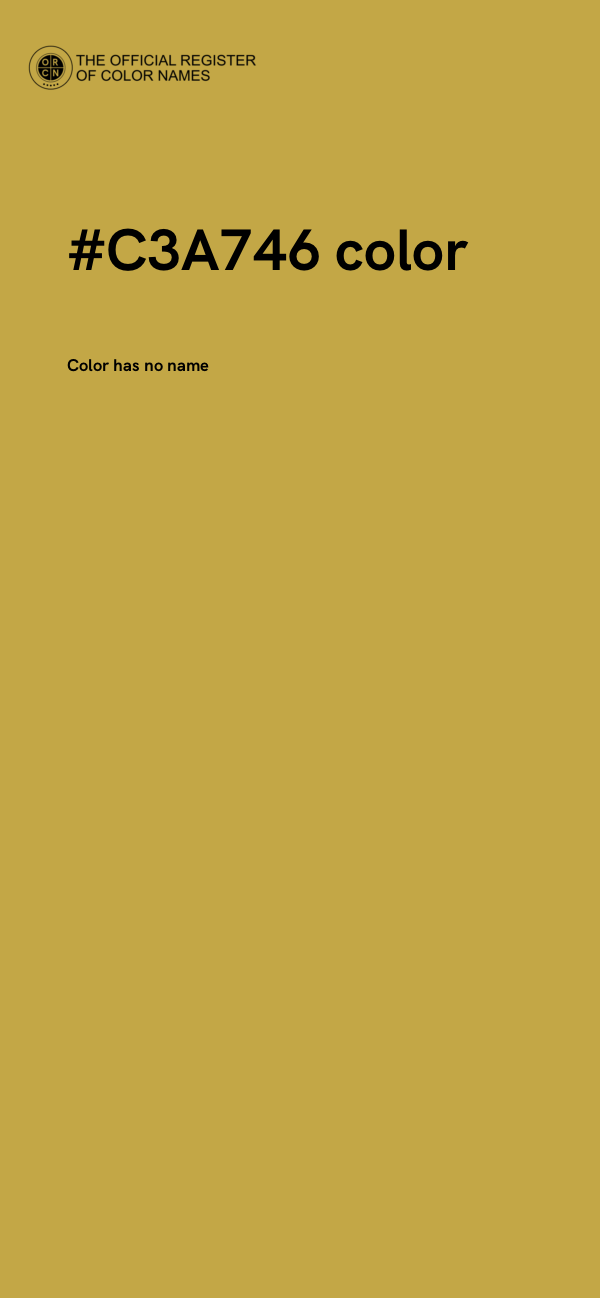 #C3A746 color image