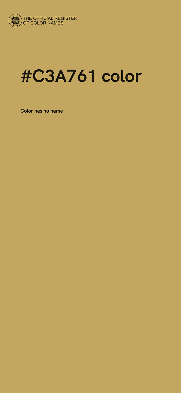 #C3A761 color image