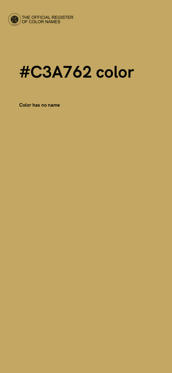 #C3A762 color image