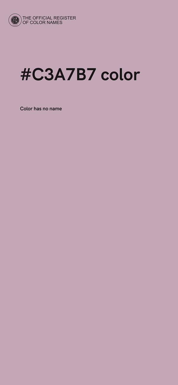 #C3A7B7 color image