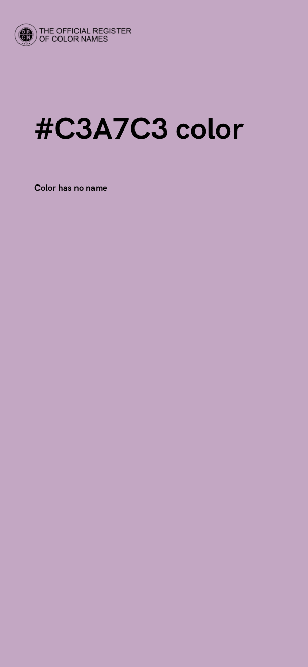 #C3A7C3 color image