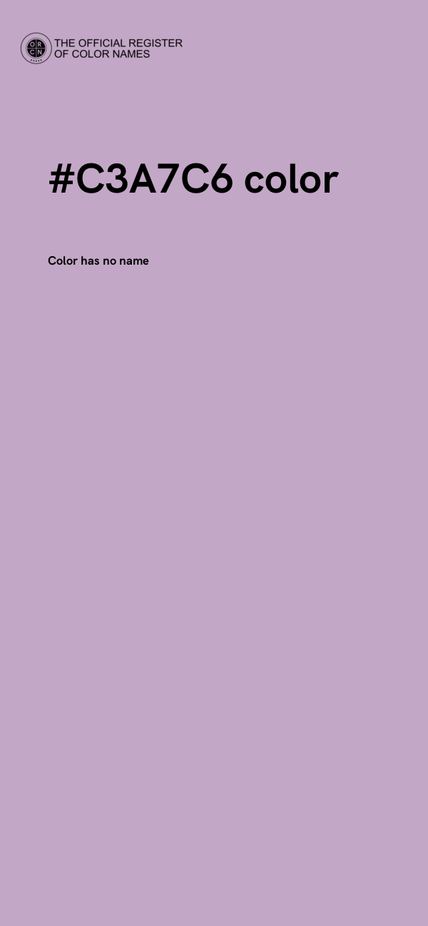 #C3A7C6 color image