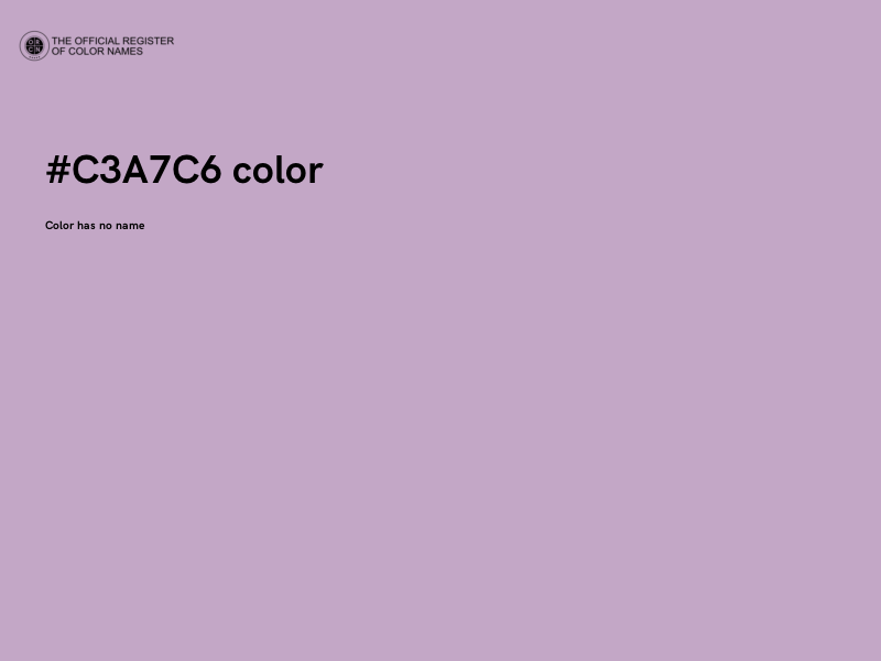 #C3A7C6 color image
