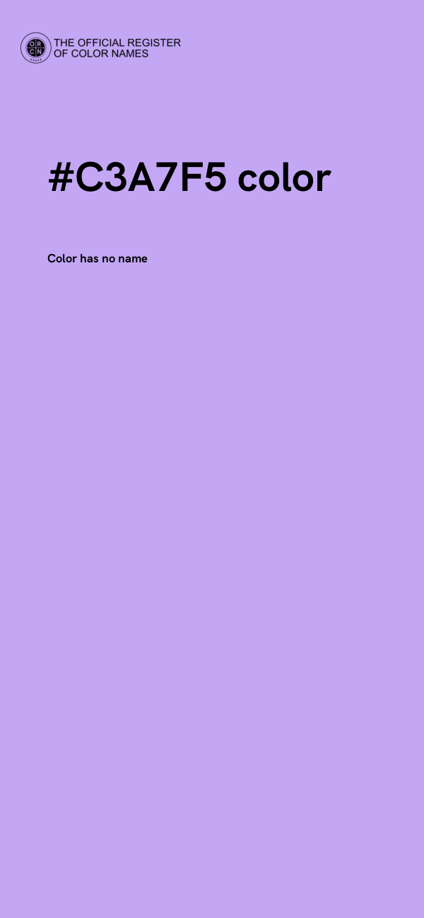 #C3A7F5 color image