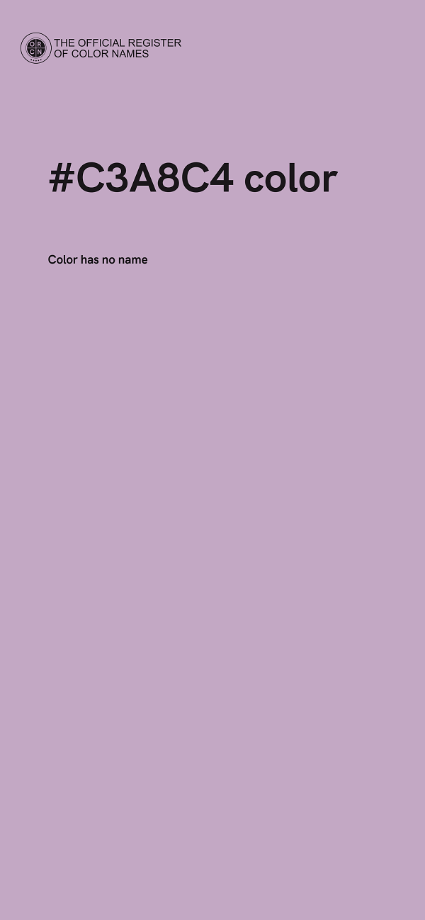 #C3A8C4 color image