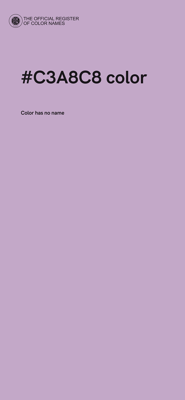 #C3A8C8 color image