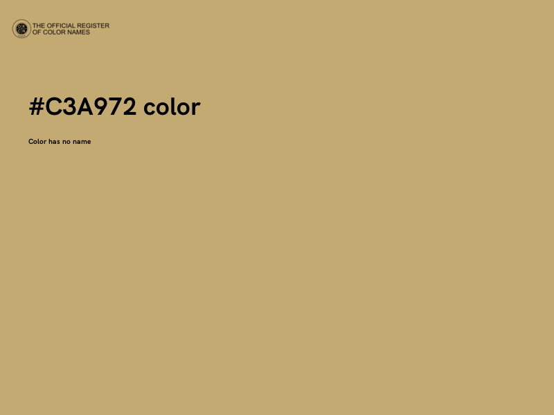 #C3A972 color image