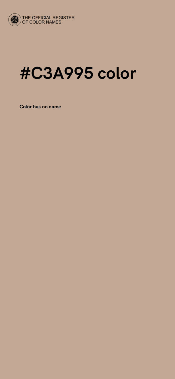 #C3A995 color image