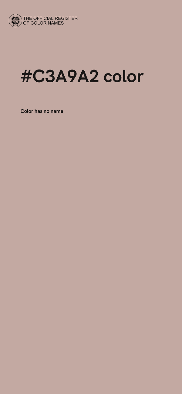 #C3A9A2 color image