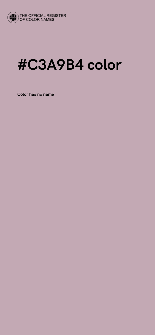 #C3A9B4 color image