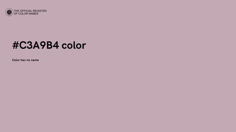 #C3A9B4 color image