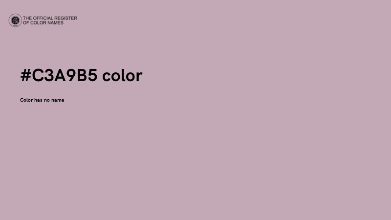#C3A9B5 color image