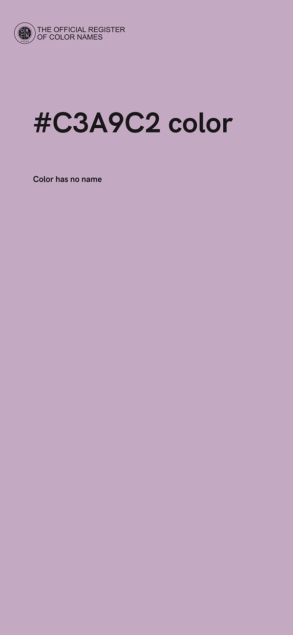 #C3A9C2 color image