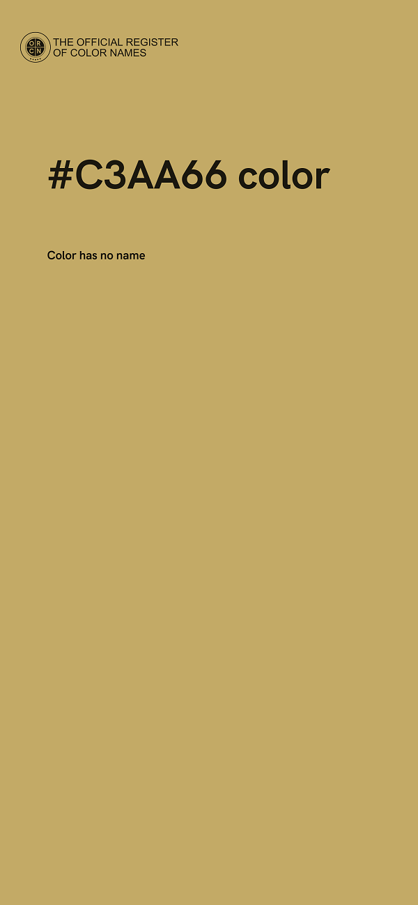 #C3AA66 color image