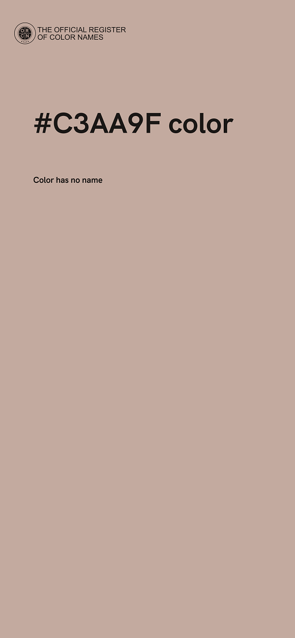 #C3AA9F color image