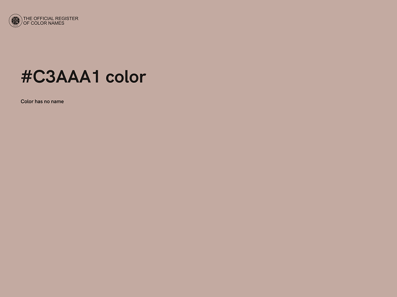 #C3AAA1 color image