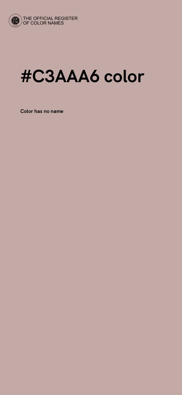 #C3AAA6 color image