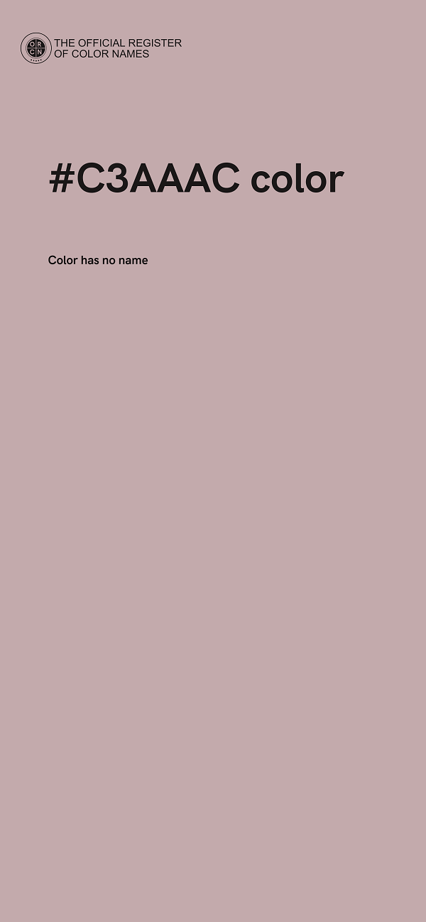 #C3AAAC color image