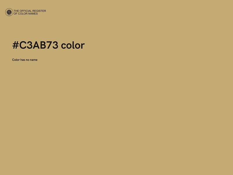 #C3AB73 color image