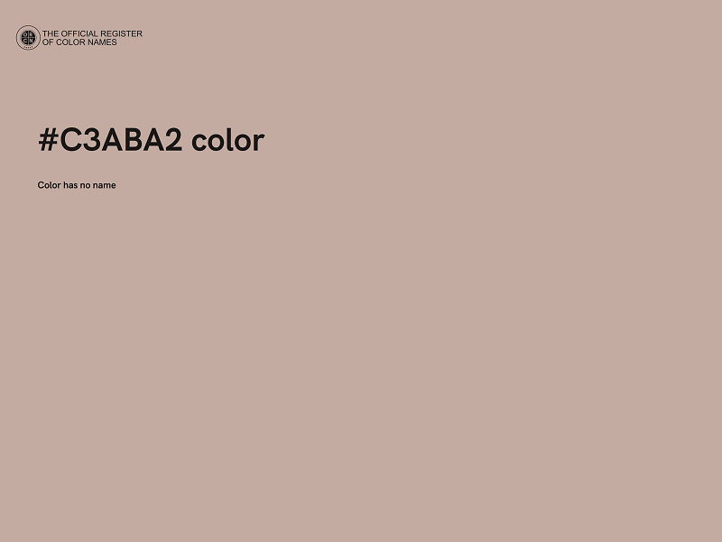 #C3ABA2 color image