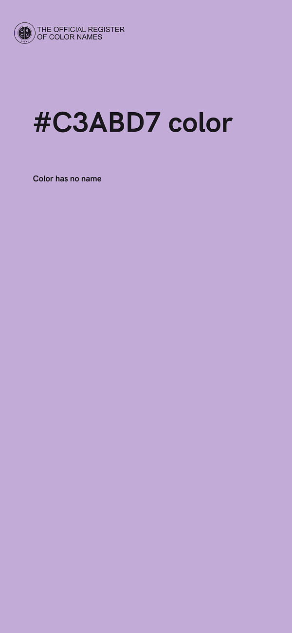 #C3ABD7 color image