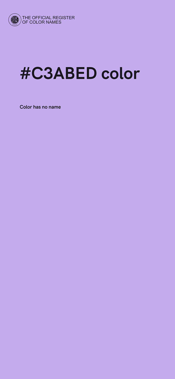 #C3ABED color image