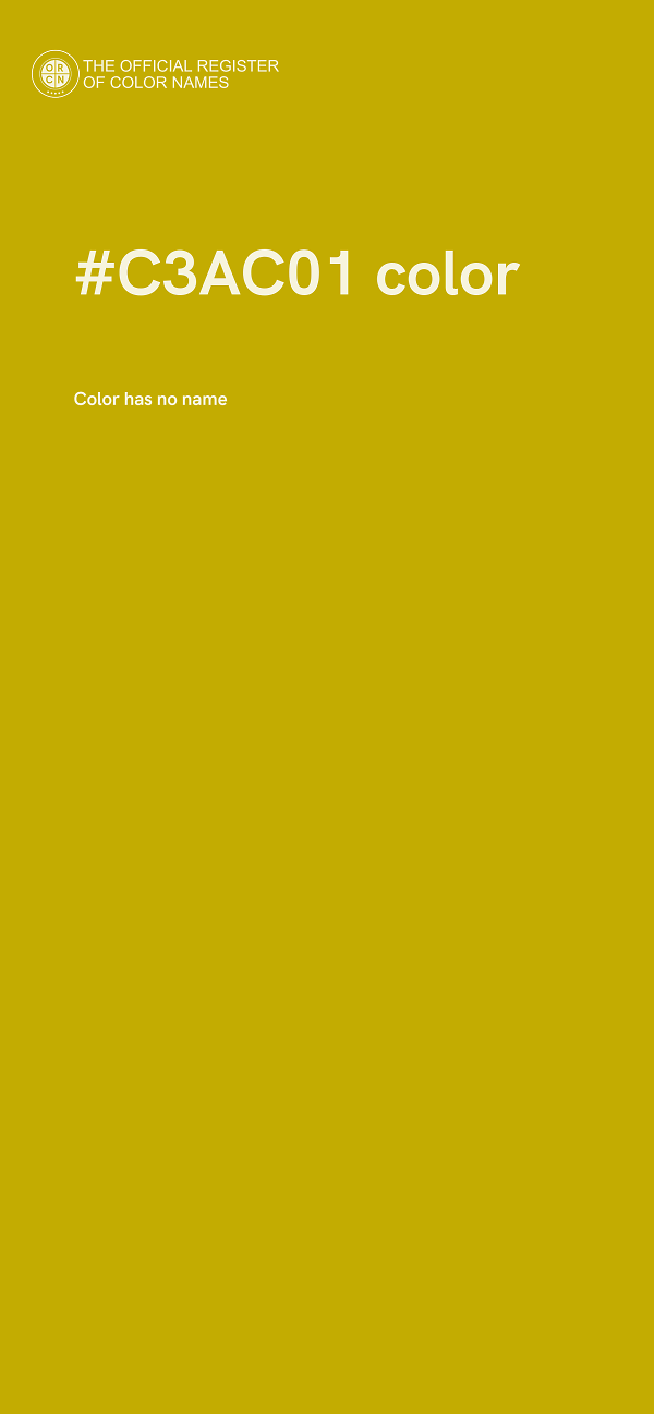 #C3AC01 color image