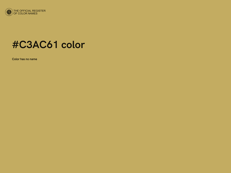 #C3AC61 color image