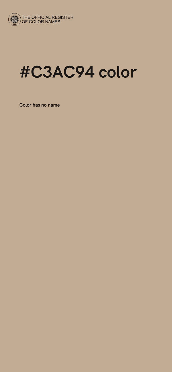 #C3AC94 color image