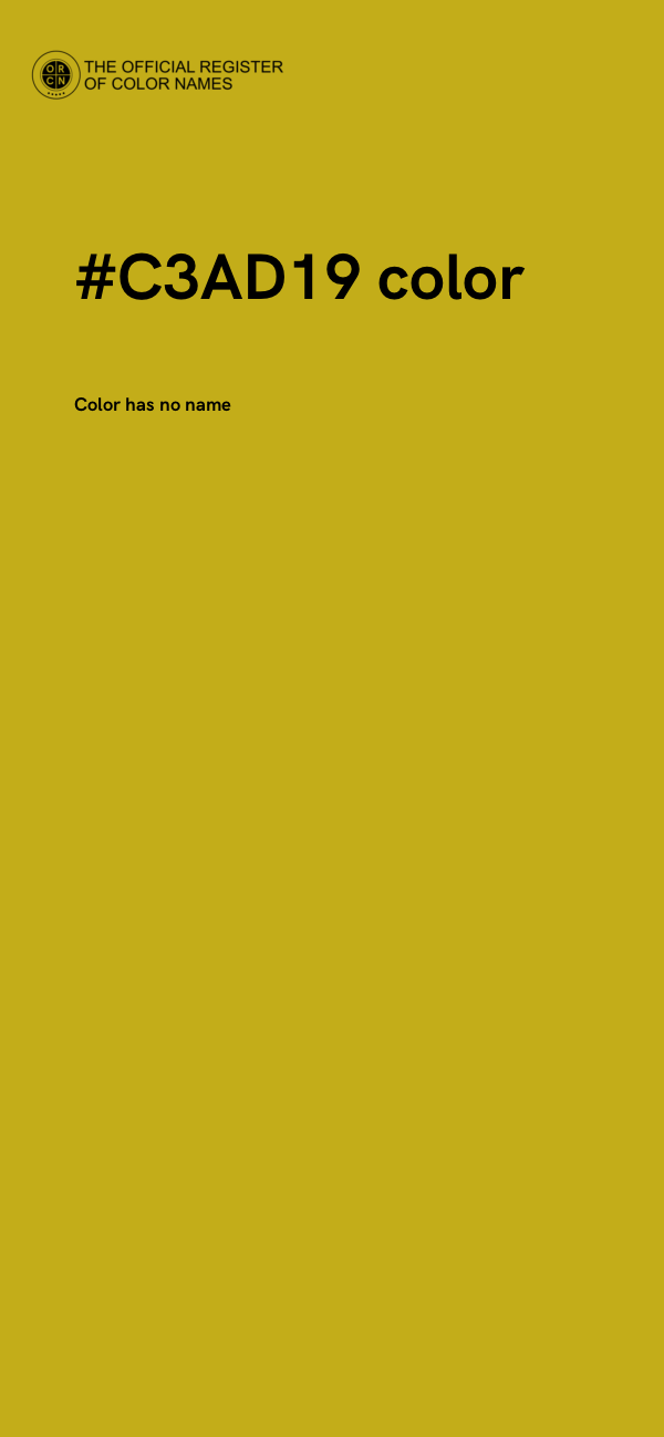 #C3AD19 color image