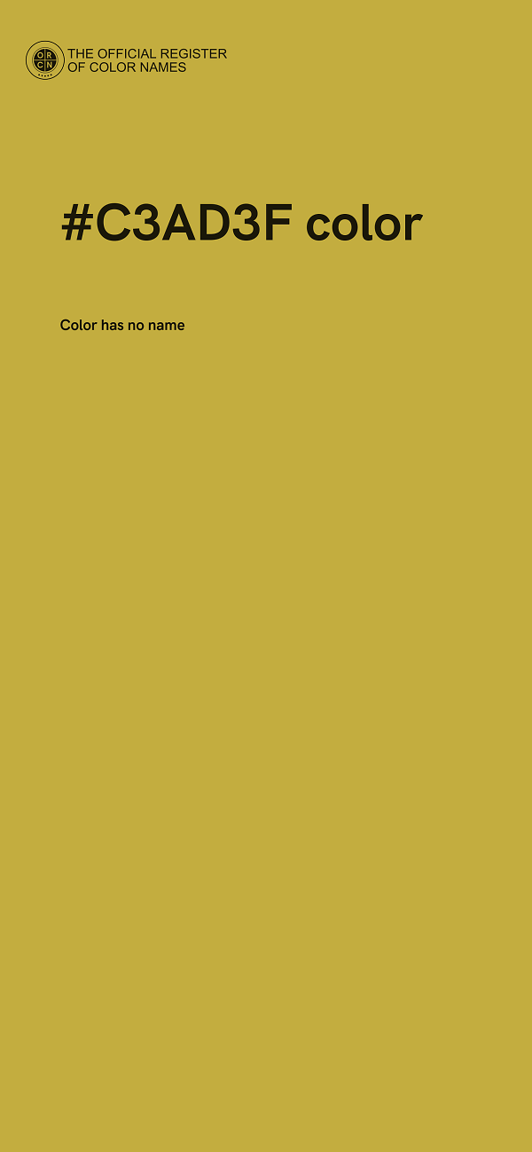 #C3AD3F color image
