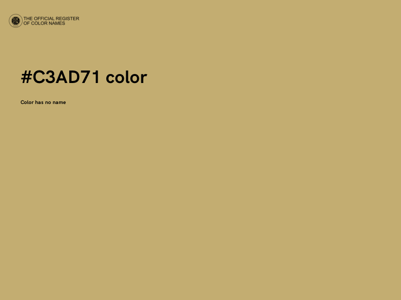 #C3AD71 color image