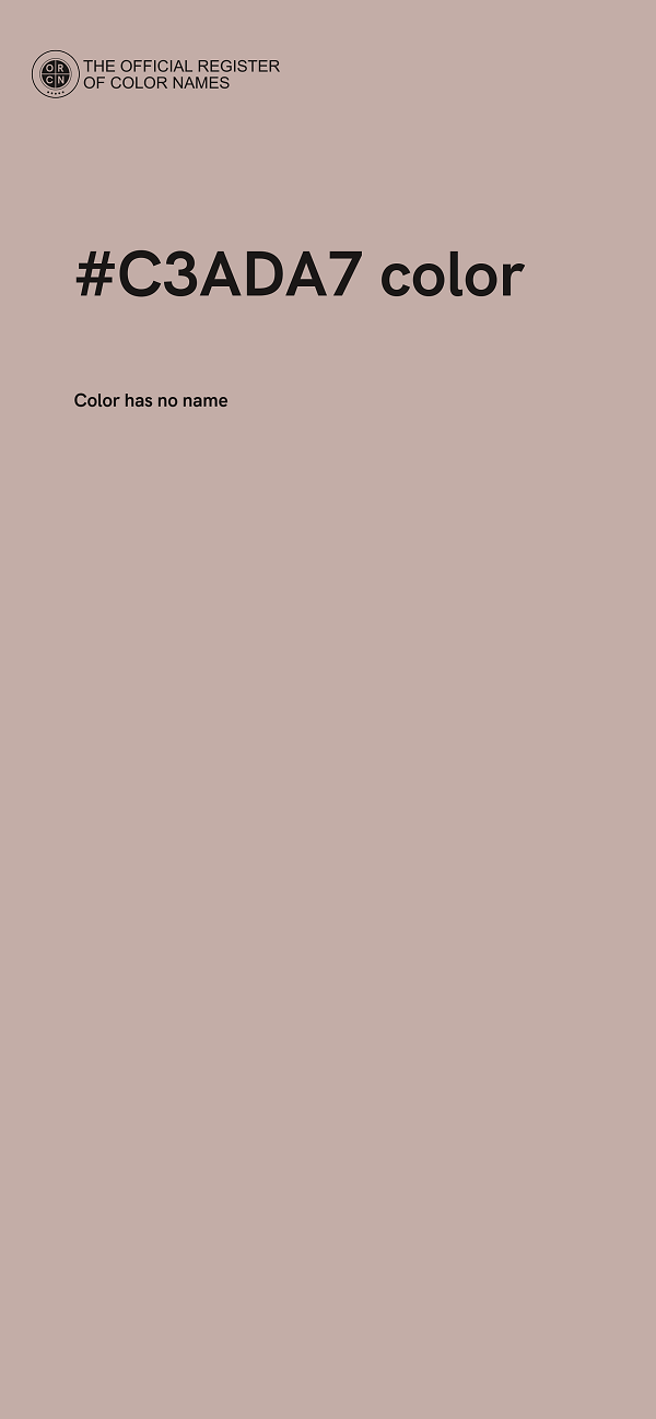 #C3ADA7 color image