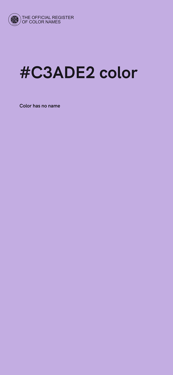#C3ADE2 color image