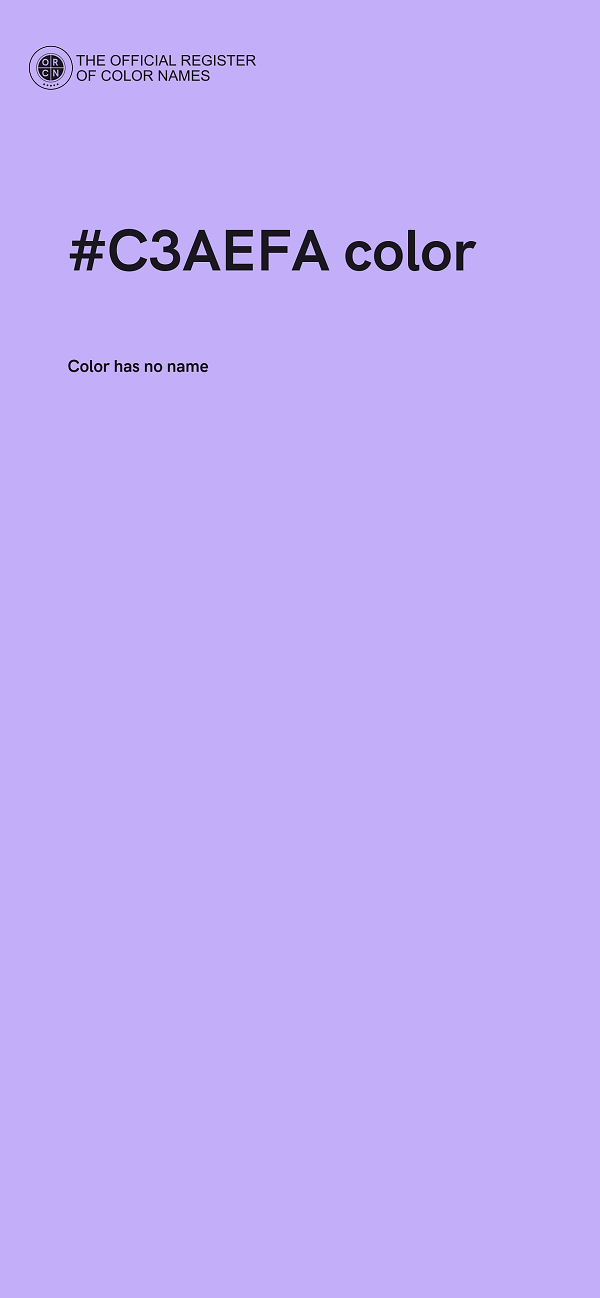 #C3AEFA color image