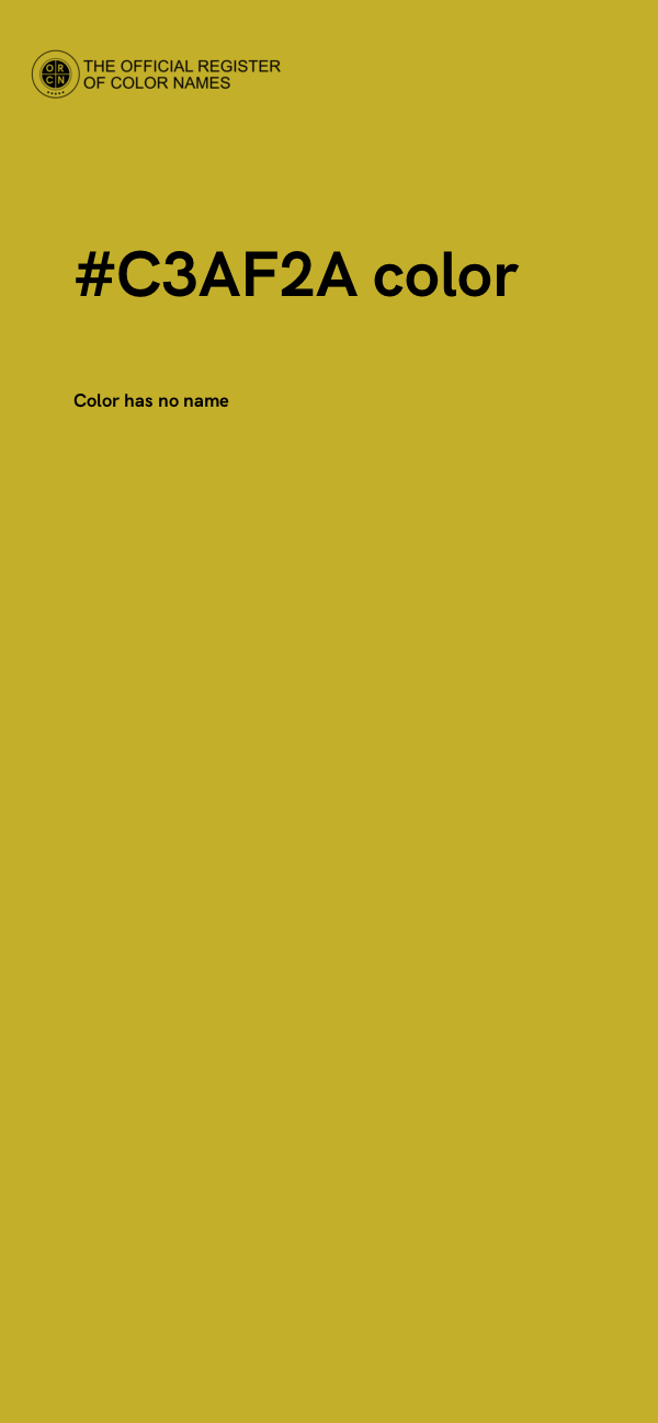 #C3AF2A color image