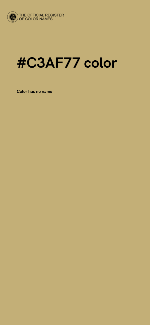 #C3AF77 color image