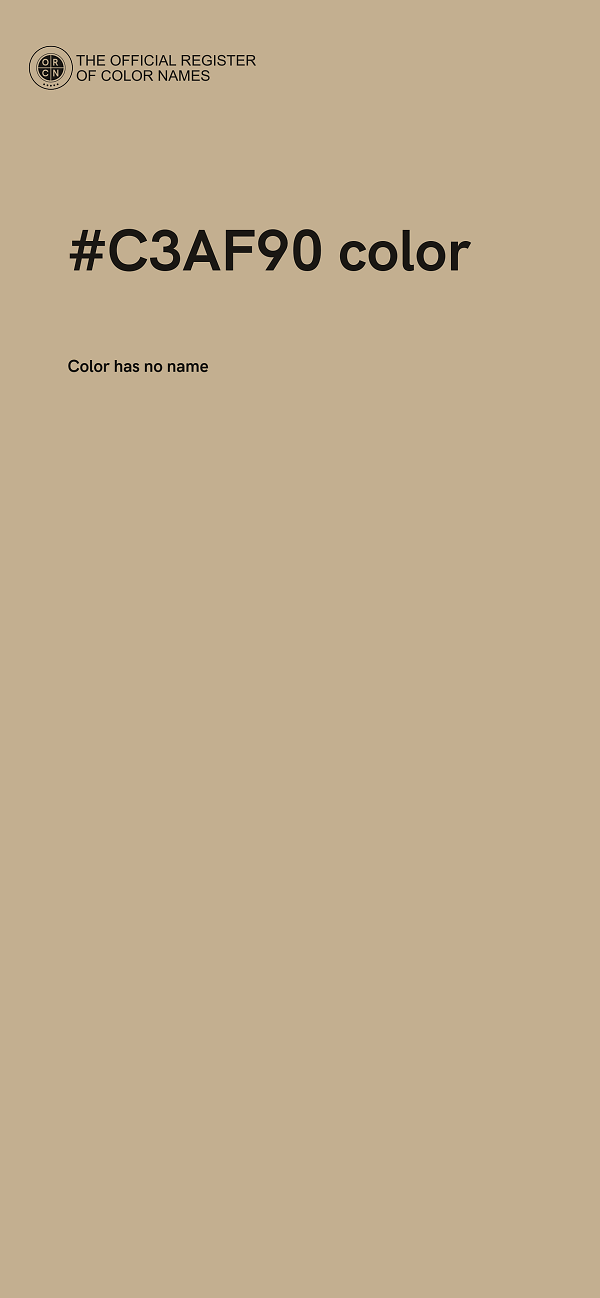 #C3AF90 color image