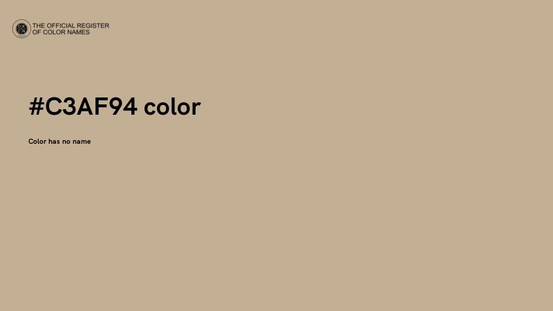 #C3AF94 color image